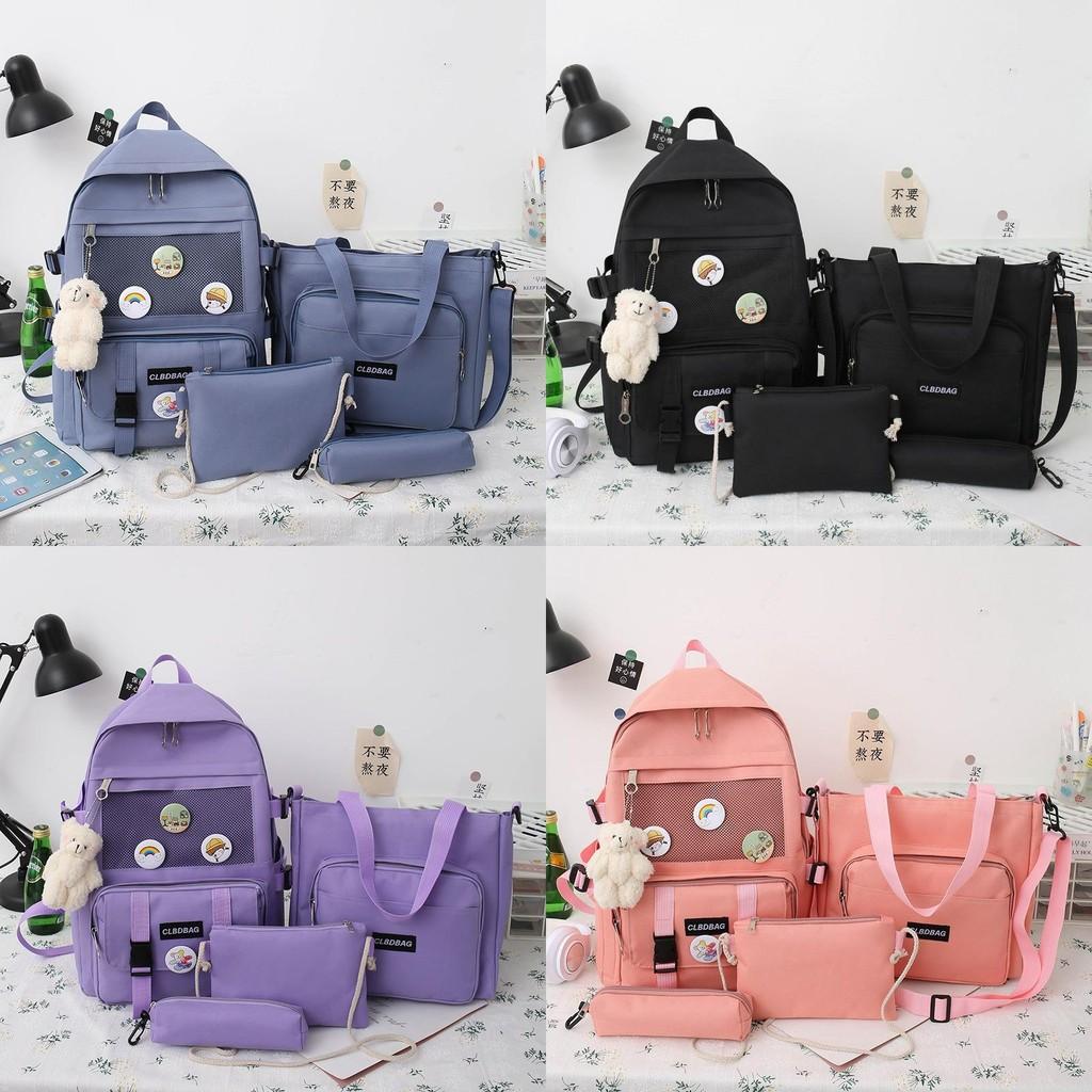 Practical School Cute Backpack Set With Waterproof Design For Boys And Girls