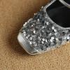 New Summer Size Bag Head Slippers Casual Sequins Set Feet One Pedal Cool Slippers Soft Bottom Flat Bottom Slippers Women