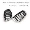 Racing Style Front Kidney Grill Dual Slat Grille For BMW 3 Series E92 E93 Coupe 2006- 2010 Gloss Black+ Chrome 51137157277-A91R