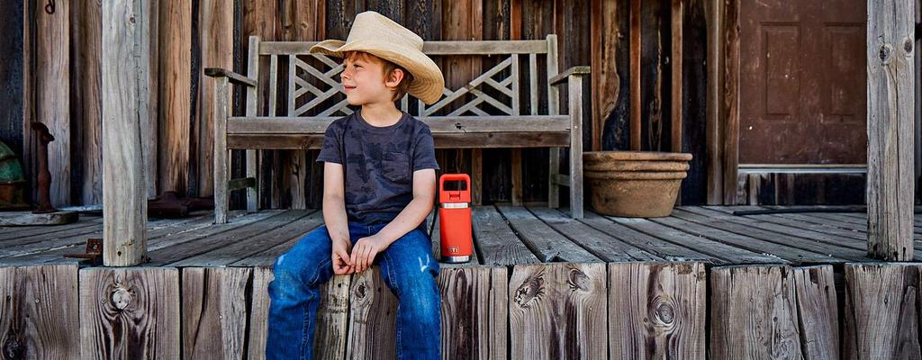Yeti Rambler JR 12 oz Kids Bottle, Canyon Red, Insulated Thermos, for Kids, and Hot Water. [Used]