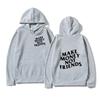 The Interesting "Urgent Need Funds" Letter-patterned Hooded Sweatshirt Fashion Design Is Trendy and Cool with A Bold Attitude.