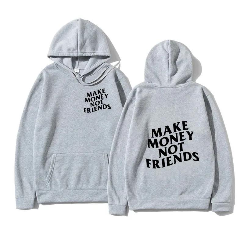 The Interesting "Urgent Need Funds" Letter-patterned Hooded Sweatshirt Fashion Design Is Trendy and Cool with A Bold Attitude.