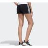 Adidas Neo Faves Elastic Solid Stripe Shorts Women Bottoms Black FP7342
