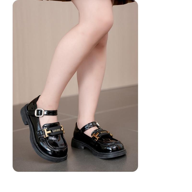 Girls' Leather Shoes Summer New Fashion Fashion Children's Princess Shoes Big Children British Style Little Girl Single Shoes
