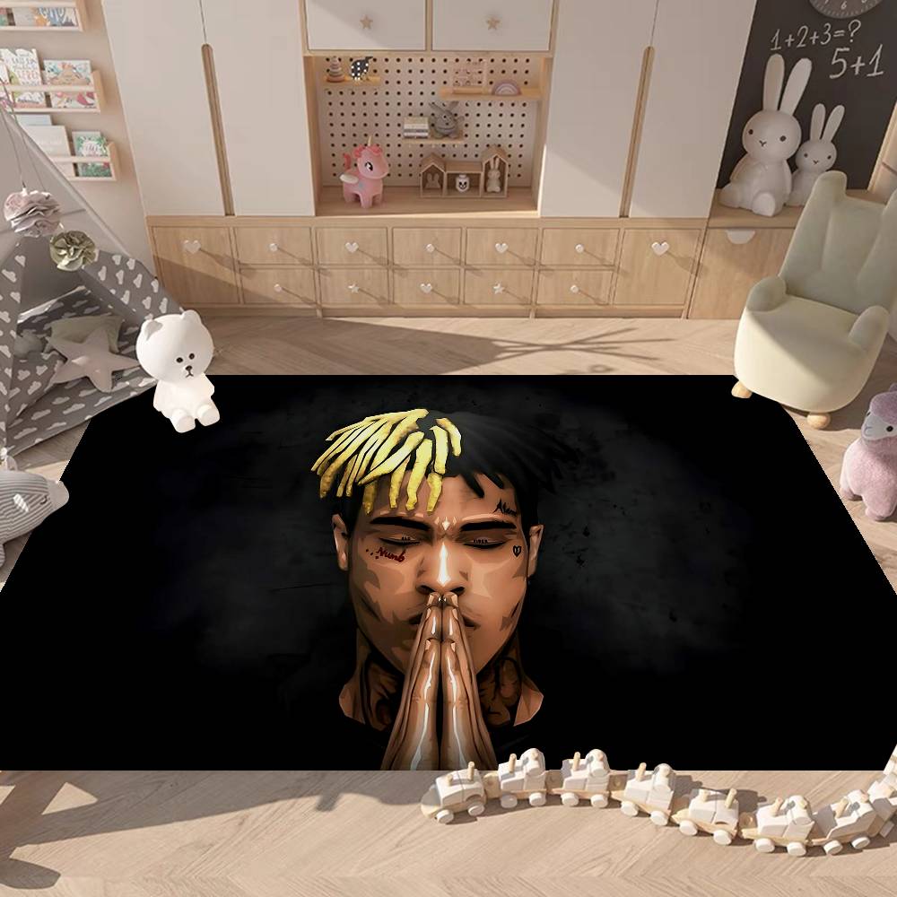 X-XXXTentacions 17 Rapper Floor Mat Retro Multiple Choice Living Room Kitchen Rug Non-Slip Modern Home Decor