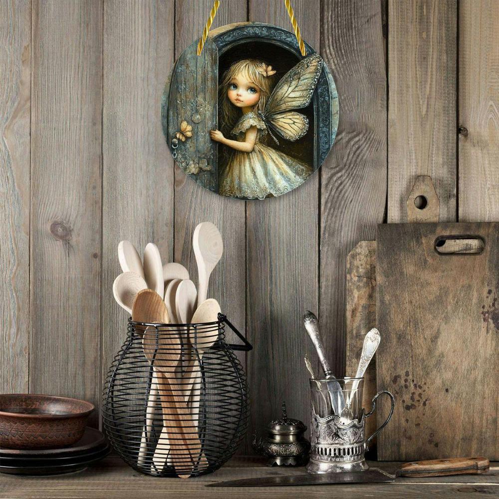 20Cm Acrylic Material Flat 2D Ornament, Pendant Decoration, Elegant Art Decoration, Suitable for Restaurants, Bars, Homes, Shops, Room Decoration