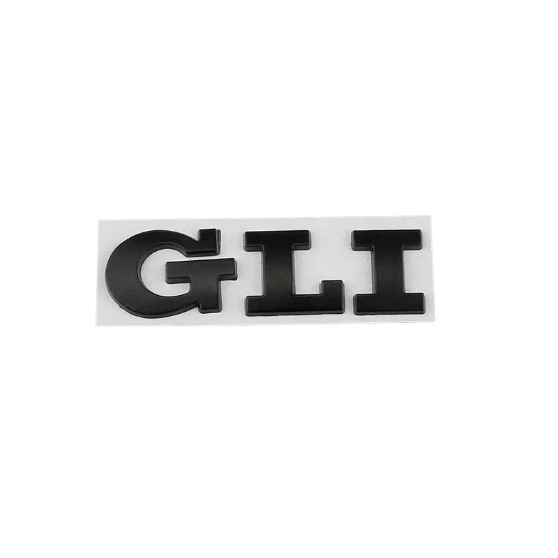 AABIO1 3D Metal Letters GLI Logo Rear Trunk Emblem Badge Car Decal For GTI Volkswagen VW Jetta Passat Virtus Golf Stickers