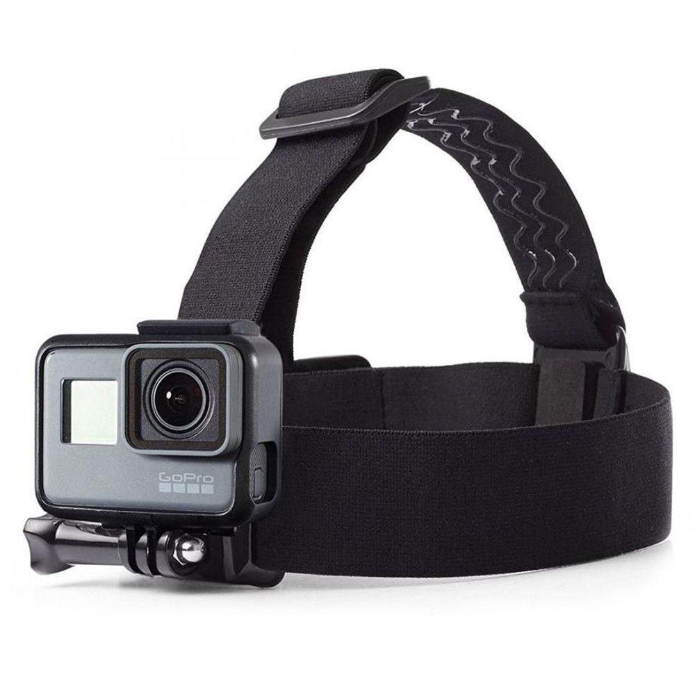 Stirnband für GoPro DJI GA100 Action-Kamera Kopfhalterung - Schwarz