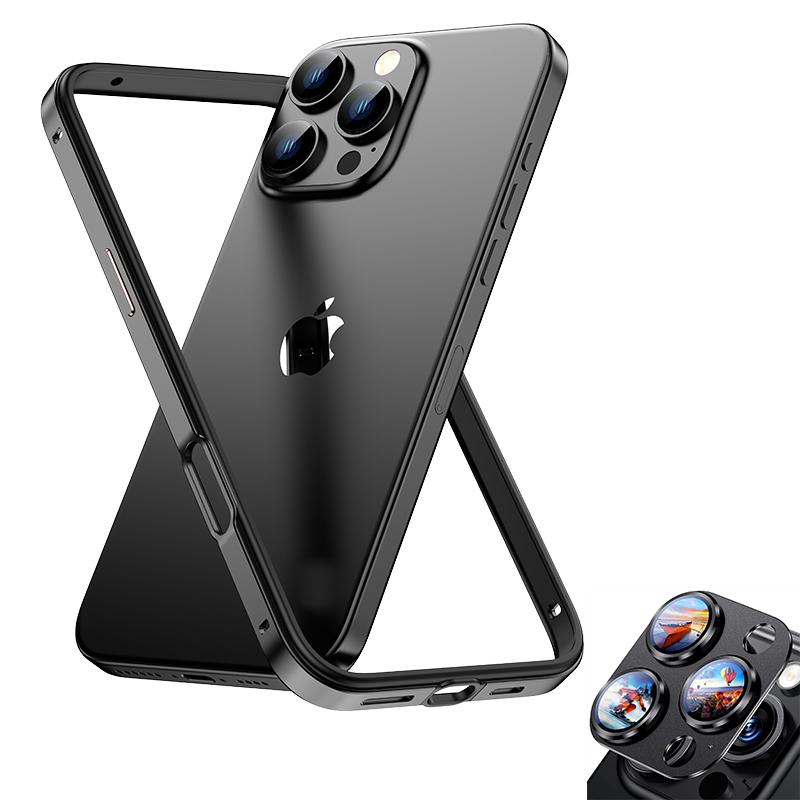 Desert Titanium Camera Lens Protector Bumper Cover Case For For Iphone 16 Pro Max 1 Plus 14 13 Mini 12 11 SE 8 Protection