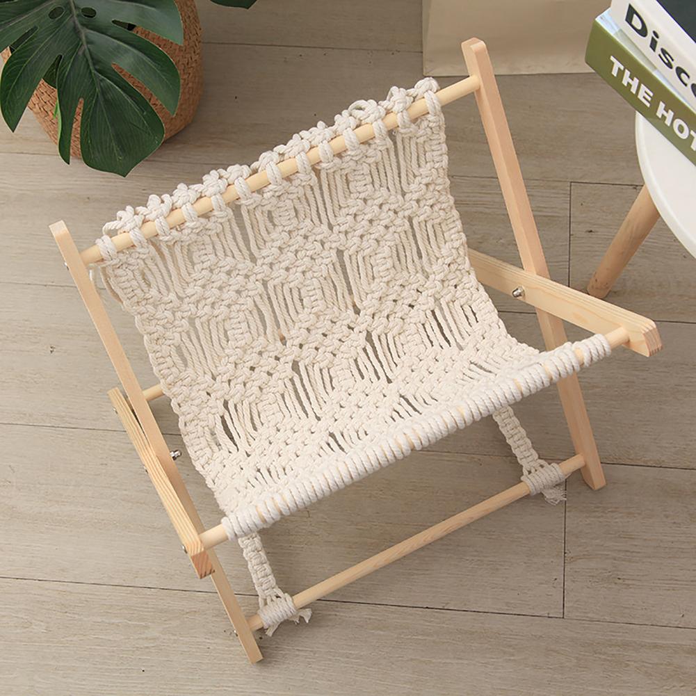 

Bohemian Style Cotton Rope Woven Storage FoldingRack Creative DesktopFloor Rack Bedside Storage organizer Poland