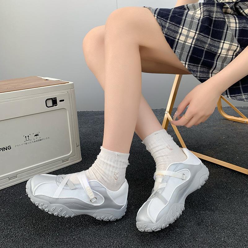 Dexun shoes board shoes women's Velcro 100 new models with casual 2025 spring ins Korean version breathable sports Forrest Gump shoes