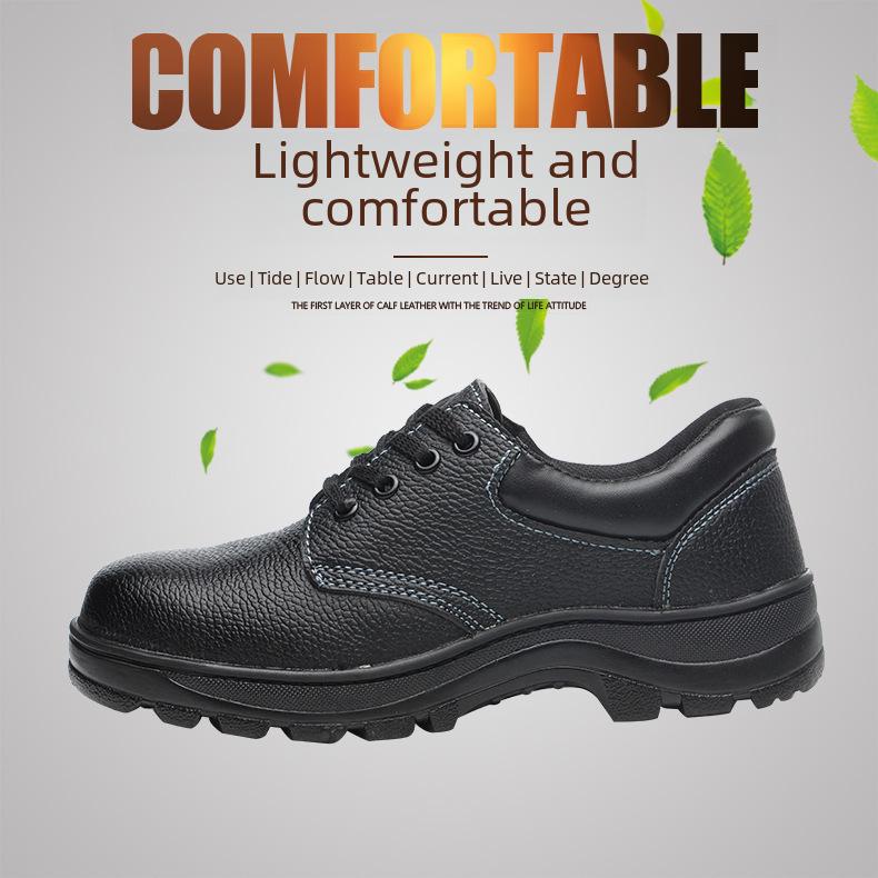 Pánská prodyšná pracovní obuv odolná proti nárazu a propíchnutí - Odolná proti oleji a kyselinám a protiskluzová ochranná obuv