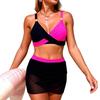 2026 New European and American Split Swimsuit Women's Mesh Skirt Sports Bikini Swimsuit