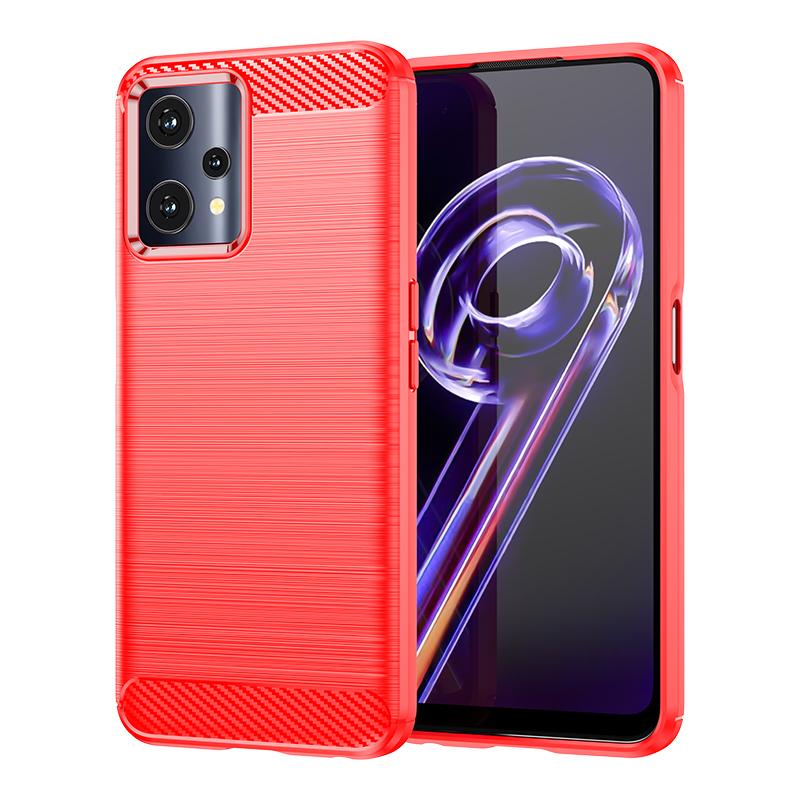 Für Hülle Oppo Realme 9 Pro Hülle Realme 9 9i Pro Plus Bumper Stoßfest Silikon Kohlefaser Rückseite Hülle Für Realme 9 Pro Hülle