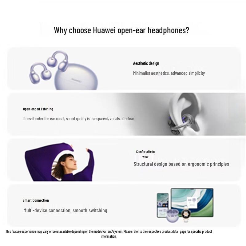 Huawei FreeClip Open-ear Wireless Bluetooth Earbuds