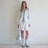 Elssibeui Banding Mini Skirt_Ivory