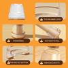 8PCS Floor Anti-Scratch Chair Leg Pad Chair Slider Thickened Chair Leg Cover Silent Non-slip Floor Anti-Scratch Cover