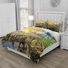Jurassic Dino Bettwäsche Set 240x220cm 140x200 Queen Mikrofaser Bettbezug Set mit 2 Kissenbezügen für Jungen Kinder Kinderzimmer Dekor