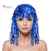 Easy-to-Use Wig Foil Tinsel Wigs for Adults Fancy Dress Party Shiny Metallic Masquerade Disco Hat Photo Booth Prop Cosplay Supplies Memorable Moments