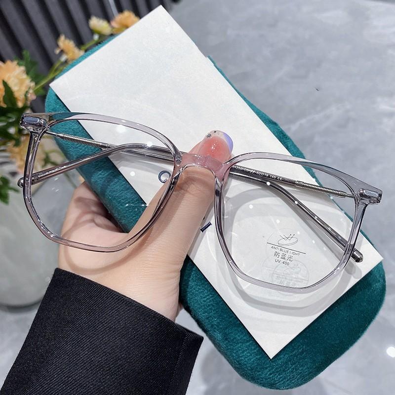 New Trend Square Frame Nearsighted Eyewear Unisex Anti-Blue Light Myopic Glasses Vintage Transparent Prescription Eyeglasses