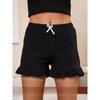 Summer Women's Pajamas Set Lace Button Patchwork Top Ruffles Shorts Sleepwear 2 Piece Set for Women Sexy Cami Slim Pyjamas Suit