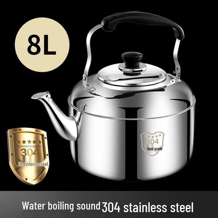 Edelstahl 304 Pfeifkessel: Große Kapazität, geeignet für Induktions- und Gasherde