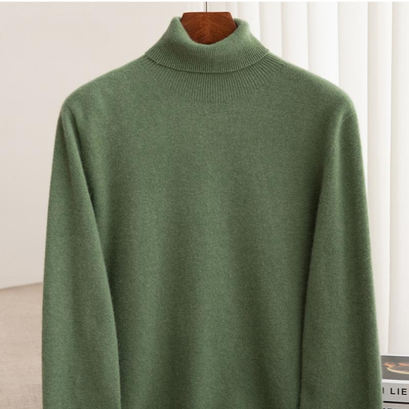 New Autumn and Winter High-lacquered Cardigan Men's Simple and Versatile Cashmere Knitted Base Shirt Broadband Warm Sweater Men