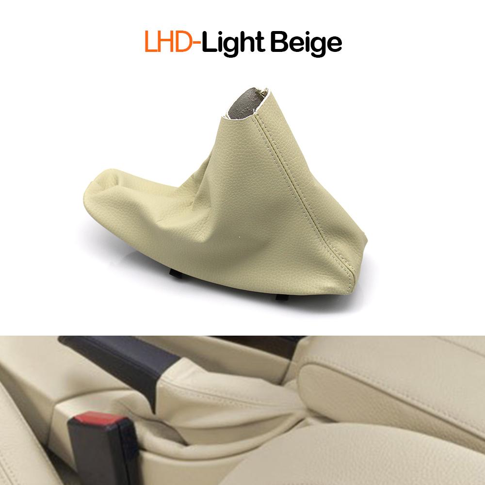 Car Handbrake Brake Handle Leather Lever Gear Frame Cover For BMW 3 Series E90 E91 E92 E93 2005-2011 34427900777 34427155624