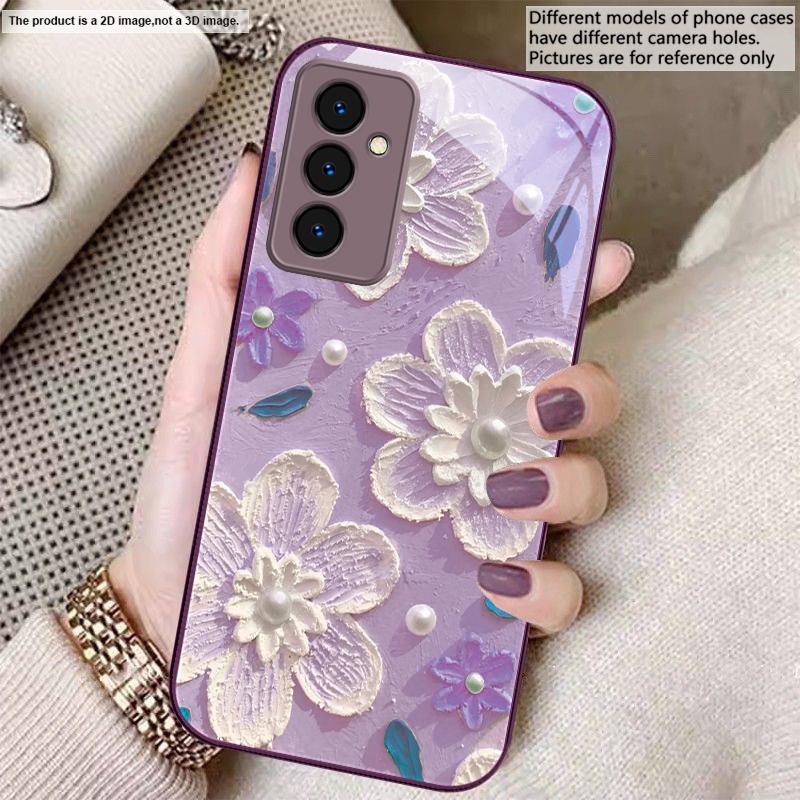 Creme Reis Weiße Blüten Für Samsung S26 S22 S8 S9 S10 S20 Ultra S21 Pro S22 Plus S23 FE S24Ultra S25 Edge S24+ Glas Handyhülle