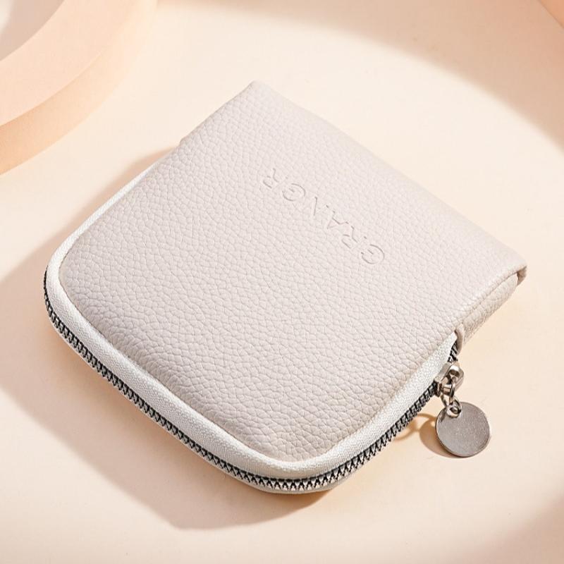 Women Portable Jewelry Storage Pouch, PU Leather Travel Jewelry Organizer Case with Zipper, Multi Pocket Ring Necklace Earring Holder