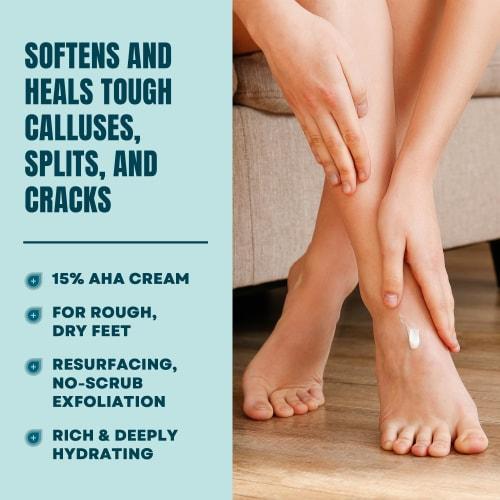 Foot Repair Foot Cream Therapy | Smooths Rough, Dry Feet | Powerful Alpha-Hydroxy Therapy Gently Exfoliates | Lactic Acid (AHA) | Softens Tough, Dry S