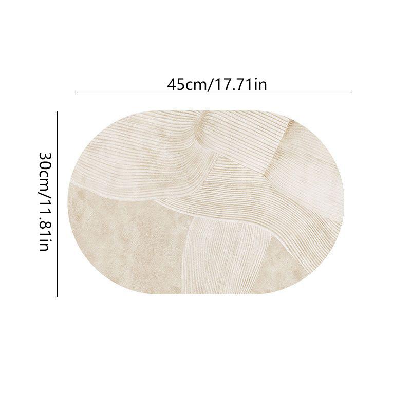 Leather Placemat Oval Oil-Proof Table Mat Home Dining Kitchen Table Placemat Design Dining Waterproof Heat Resistant Home Decor