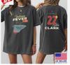 REDUCERE Tricou Caitlin Clark Indiana Fever Hoops, Tricou Unisex Comfort Colors