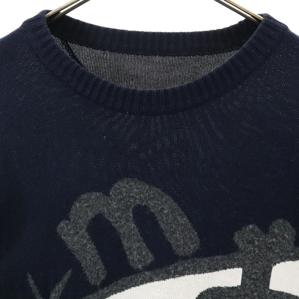 Looney Tunes Daffy Duck Long Sleeve Sweater Dark Blue Knit Men's Used