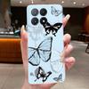 Transparent Phone Case For Xiaomi Poco X6 Pro 5G Case Clear Luxury Fashion Butterfly Flower Soft TPU Silicone Jelly Cover Casing