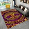 Viking Norse Mythology God Loki Rune Area Rug,Carpet Rug for Living Room Bedroom Sofa Doormat Kitchen Decor,Non-slip Floor Mat