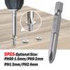 5pcs Screwdriver Bits 6.35mm Cross Screwdriver Bits Magnetic Bits