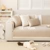 Plush Sofa Cushion Non-Slip Cream Style Winter Cushion Simple Modern Living Room Backrest Sofa Cover Slipcover