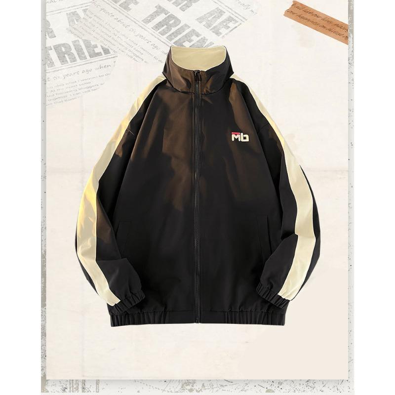 

Модная мужская и женская куртка с воротником-стойкой в одном стиле, модная студенческая куртка в корейском стиле, рабочая одежда, повседневная ветровка, топ 3XL