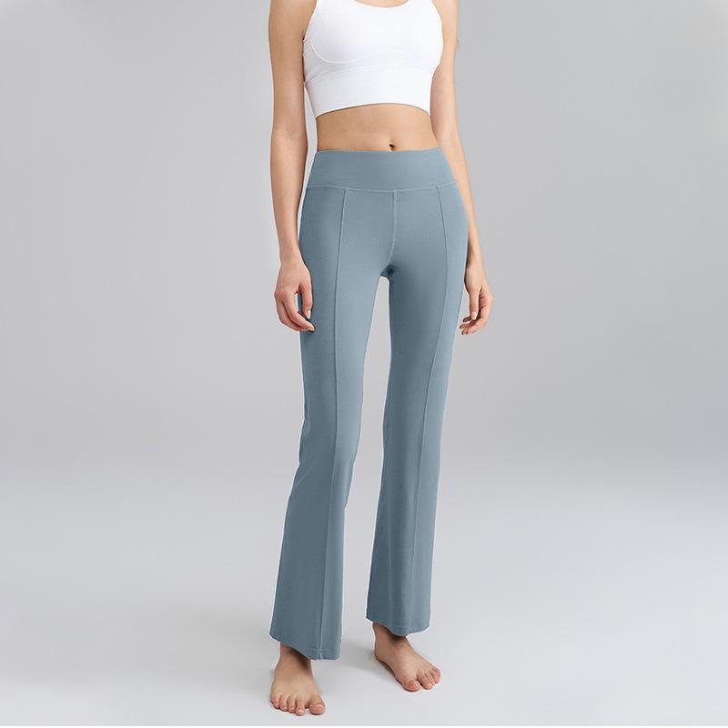 Yoga Bell-Bottom Trousers: Butt-Lifting and Shaping High-Waisted Slightly Flared Yoga Trousers for Women – Stretch Sports and Fitness Trousers