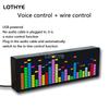 LOTHYE RGB Rhythm LED Stereo Music Spectrum Pickup Electronic Clock Voice Control Level Indicator VU Meter Car Atmosphere Lamp
