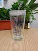 New 480ML Kawaii Glass Straw Cup with Cover Cartoon Water Cup Drinkware Juice Tea Coffee Milk Cup Glass Mugs Gift