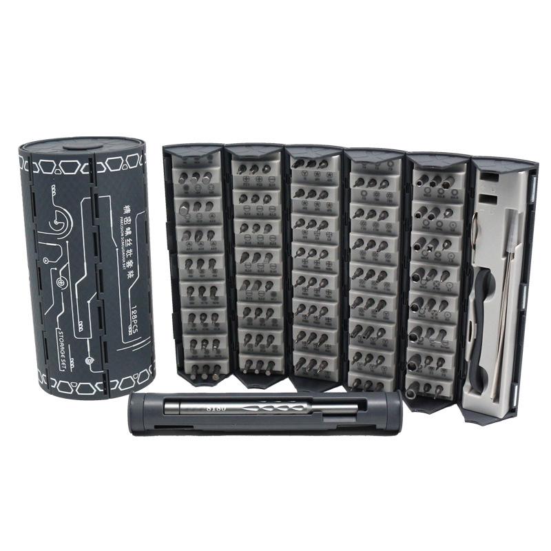 

Набор отверток 128 в 1: Набор инструментов для домашнего ремонта и разборки телефонов с рулоном для хранения, идеальный подарок