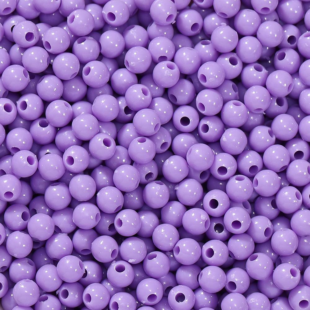 10g/lot 4mm Multicolor Acrylic Round Shape Loose Spacer Beads for Diy Handmade Necklace Earring Jewelry Making Accessories