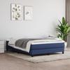3144075 vidaXL Bed Base with Mattress Blue 140x190 Cm Fabric