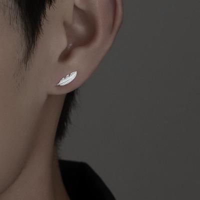 "Men's Feather Earrings: Stylish, Unique, and Trendy"