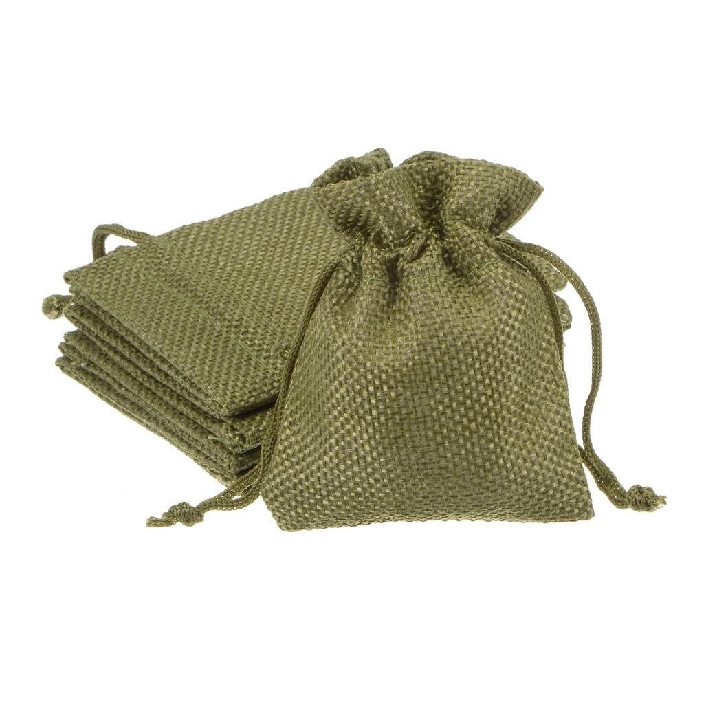 5 Stück 7x9cm Kordelzug Jutebeutel Jute Geschenk DIY Hochzeitsgastgeschenk Tasche Kleine Jutebeutel Für Verpackung Süßigkeiten Schokolade Schmuck