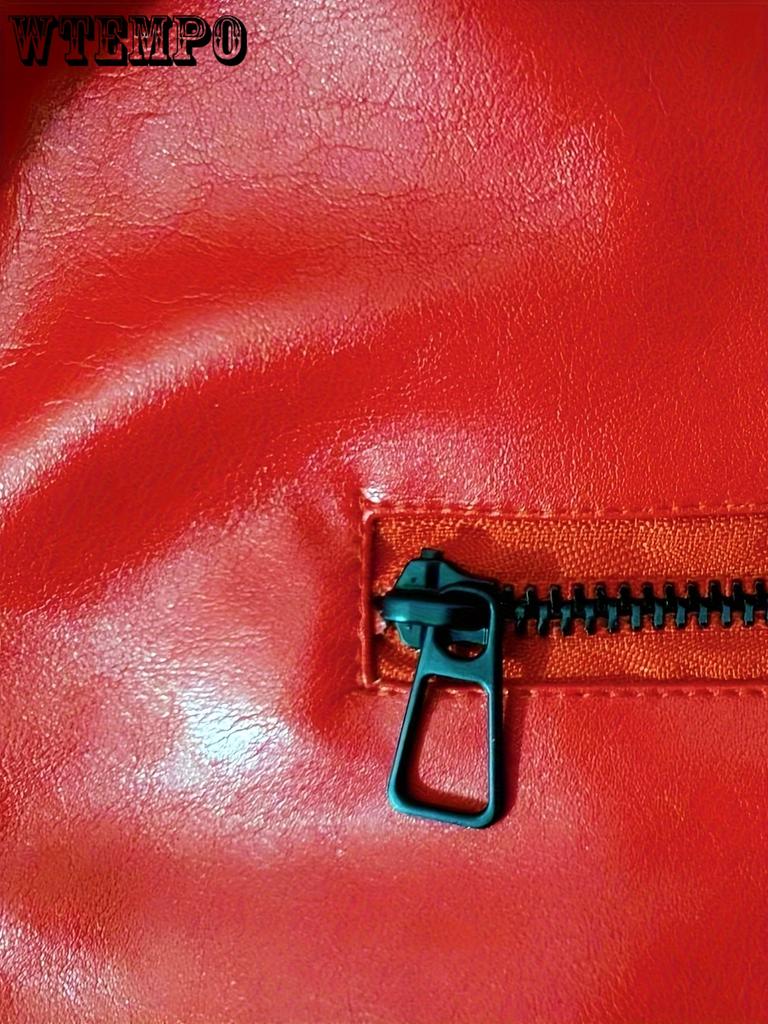 PU-Lederjacke für Herren in Übergröße – Coole Modejacke – Stilvolles und strapazierfähiges PU-Leder – für Männer – Geschenkidee für modebewusste Typen