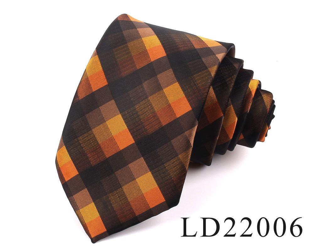 New Jacquard Woven Neck Tie For Men Classic Check Ties Fashion Polyester Mens Necktie For Wedding Business Suit Plaid Tie