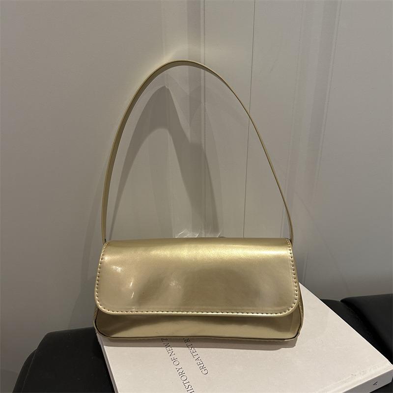 Baguette flip retro mirror armpit bag fashionable summer simple commuter shoulder bag bag